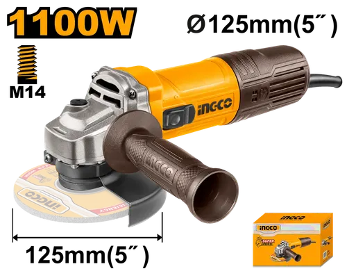 УШМ AG110028 1100Вт, 125мм INGCO