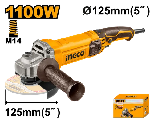УШМ AG110038 1100Вт, 125мм INGCO