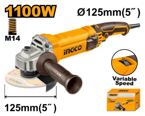 УШМ AG1100385 1100Вт, 125мм INGCO