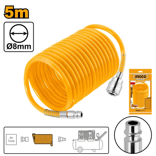 Шланг для компрессора спиральный AH1051 INGCO SUPER