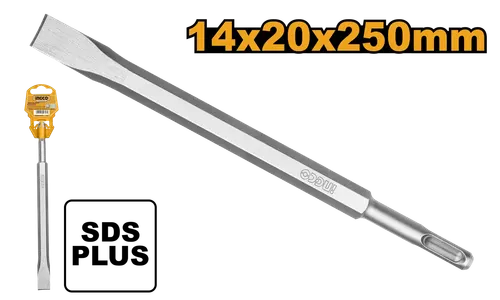 Зубило плоское DBC0122501 SDS plus 14х20х250 мм INGCO INDUSTRIAL