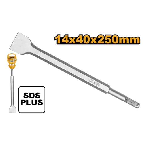 Зубило плоское DBC0122502 SDS plus 14х40х250 мм INGCO INDUSTRIAL
