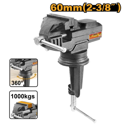 Тиски слесарные HBV082 INGCO, коробка SUPER