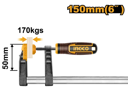 Струбцина F-образная HFC020501 INGCO INDUSTRIAL