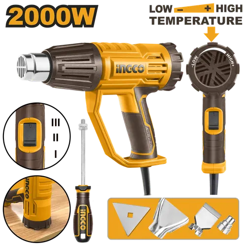Фен технический HG200047 2000Вт, INGCO