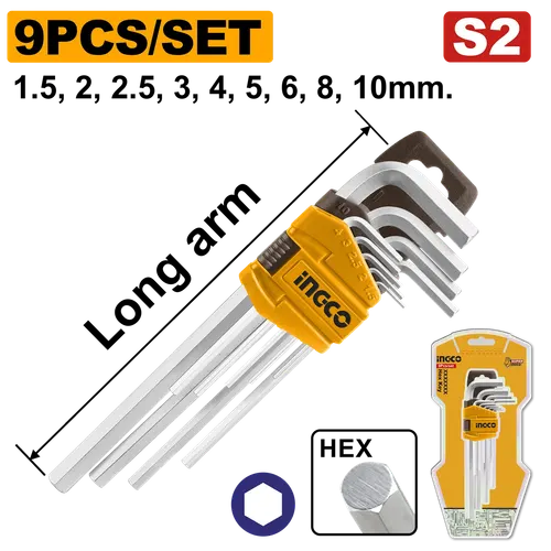 Набор шестигранников HEX HHK11091 INGCO INDUSTRIAL