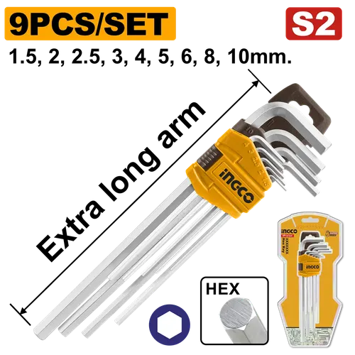 Набор шестигранников HEX HHK11092 INGCO INDUSTRIAL