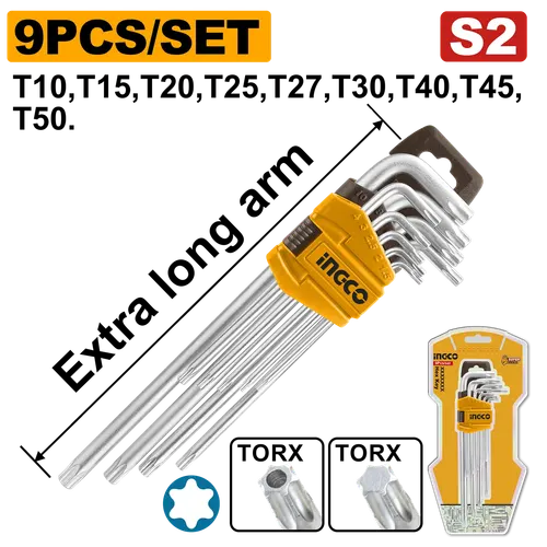 Набор шестигранников TORX HHK13092 INGCO INDUSTRIAL