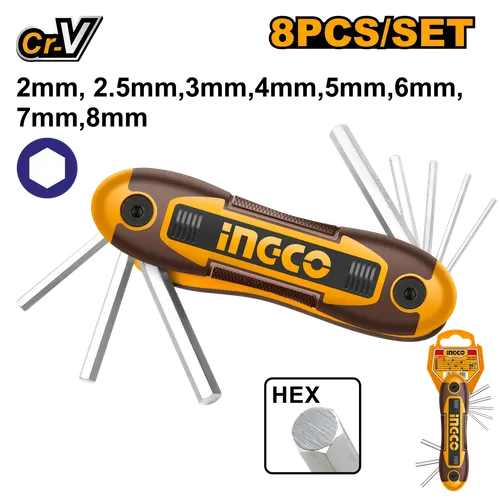 Набор шестигранников HEX HHK14081 INGCO INDUSTRIAL