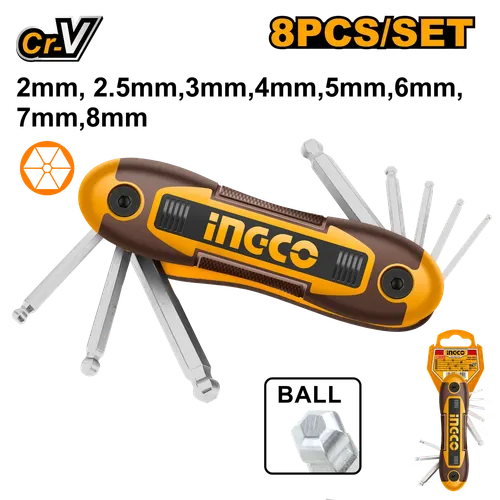 Набор шестигранников HEX HHK14082 INGCO INDUSTRIAL