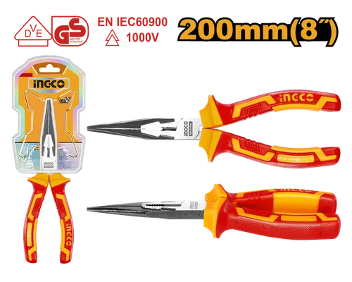 Тонкогубцы диэлектрические HILNP28208 INGCO, блистер INDUSTRIAL