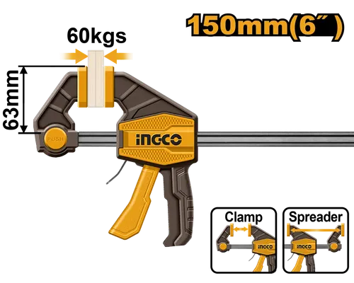 Струбцина быстрозажимная HQBC01601 INGCO INDUSTRIAL