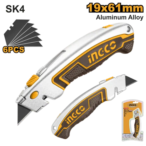 Нож канцелярский HUK6128 INGCO, блистер SUPER